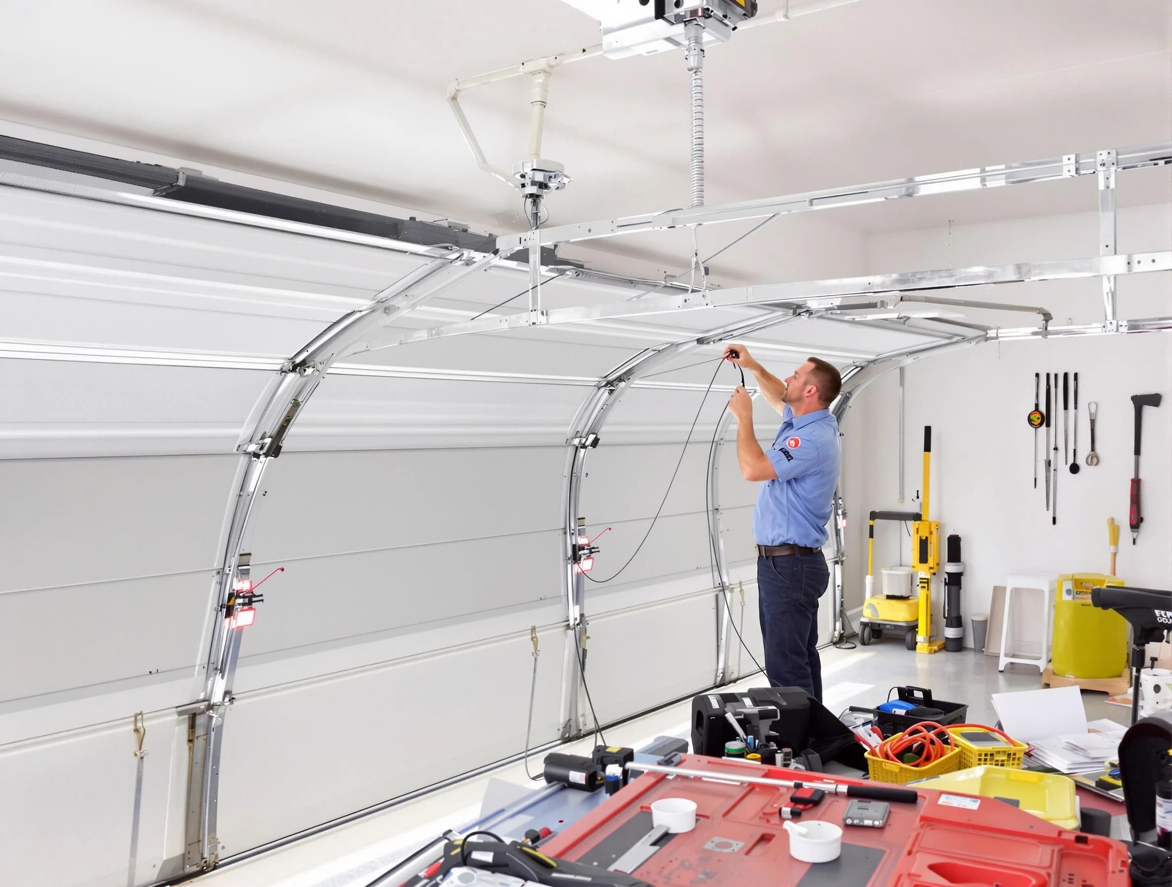 Garage door cable repair service by Newark Garage Door Repair in Newark