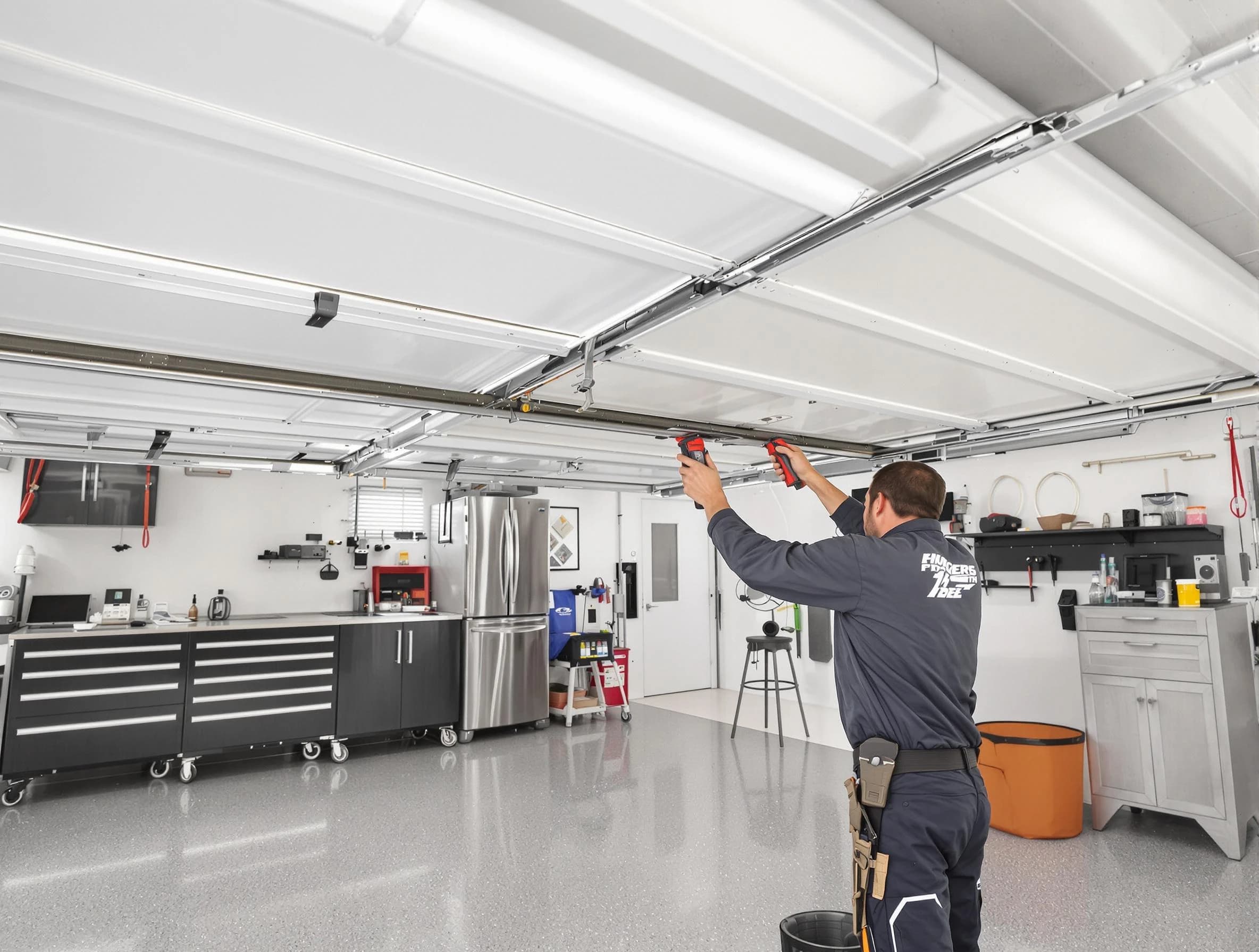 Overhead garage door repair service by Newark Garage Door Repair in Newark