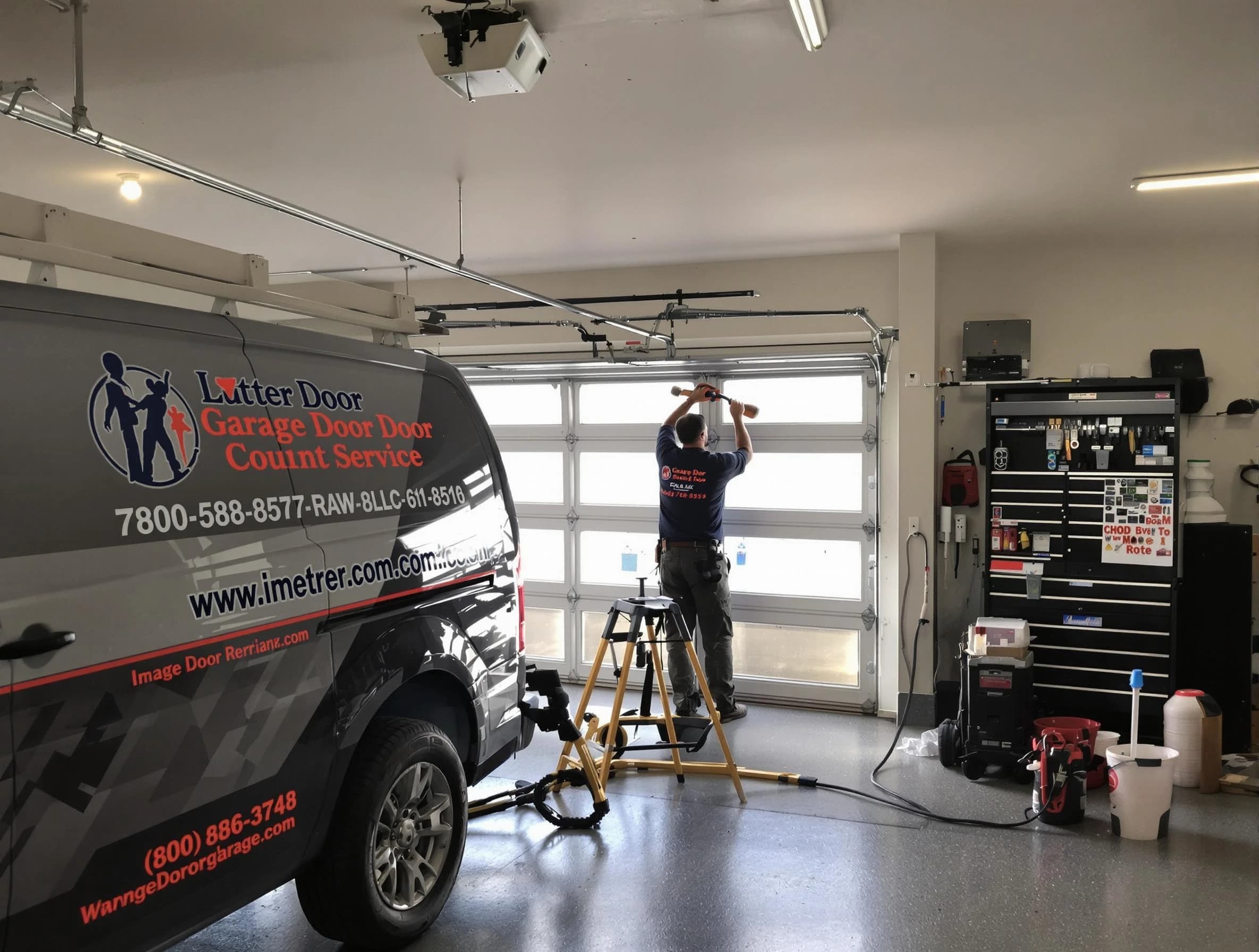 Newark Garage Door Repair rapid response team performing same-day repair in Newark