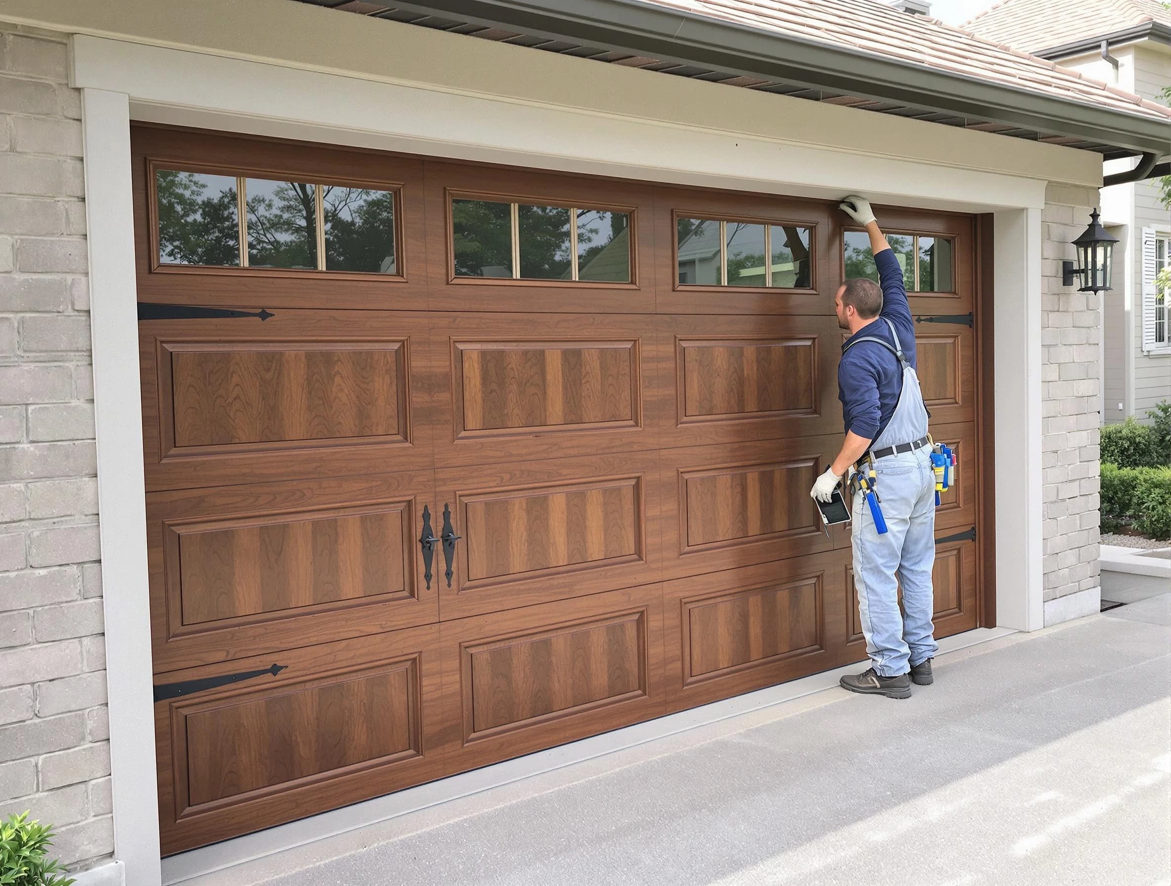 Custom garage door showcase by Newark Garage Door Repair in Newark