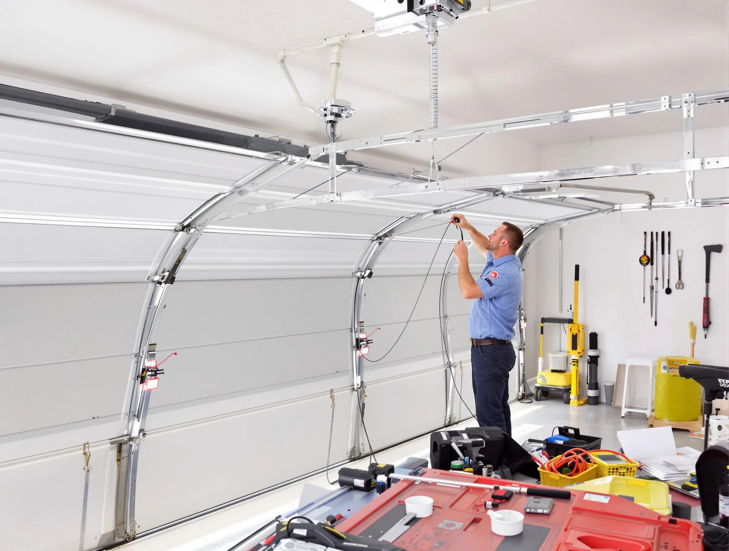 Garage door cable repair service by Newark Garage Door Repair in Newark