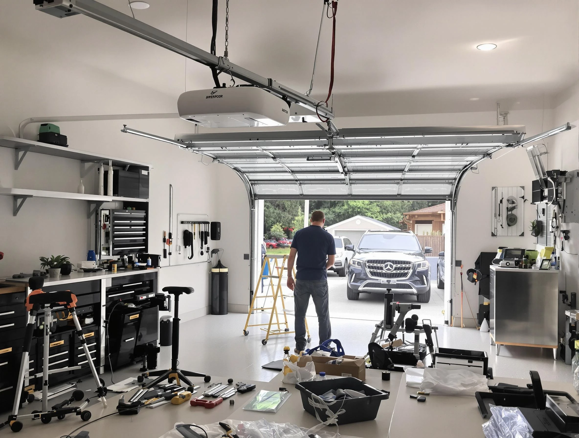 Garage door opener installation by Newark Garage Door Repair in Newark